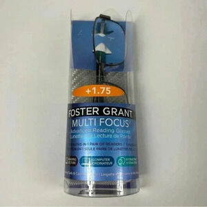 NEW Foster Grant reading multi focus glasses +1.75